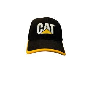 CAT Caterpillar Equipment Embroidered Logo Mens Hat Cap Adjustable
